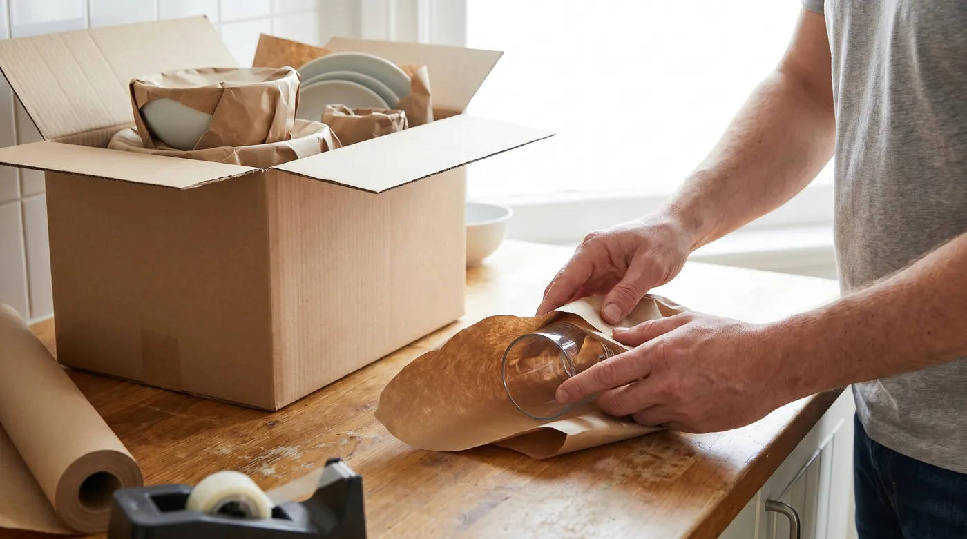 Packing dishes safely