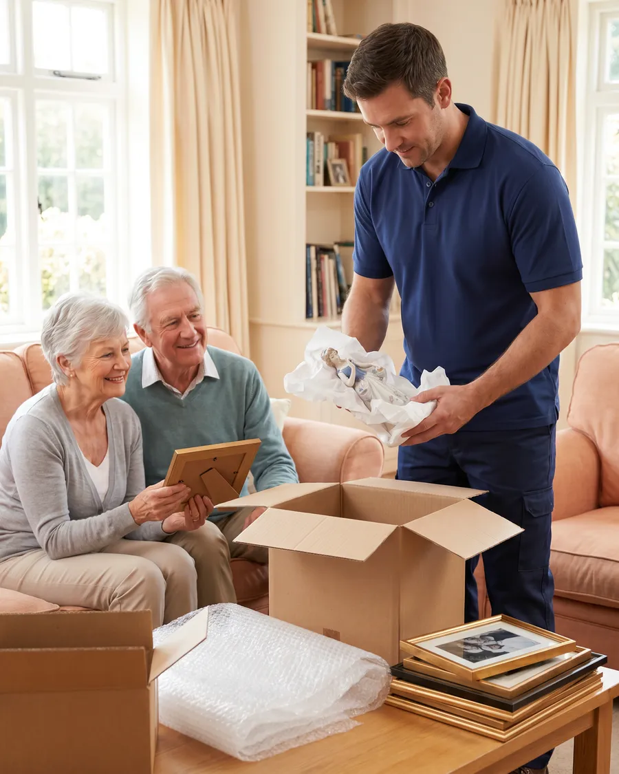 Behutsames Verpacken persönlicher Erinnerungen